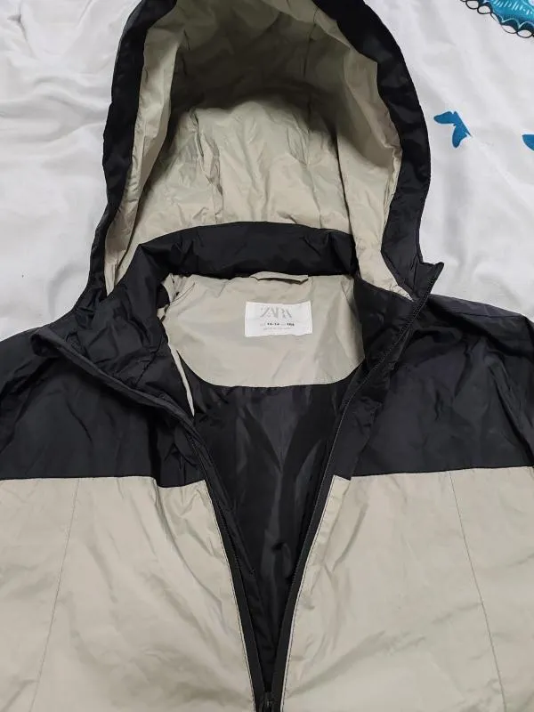 Jachetă sport Zara EU 30 | Gri, Poliester - Image 3