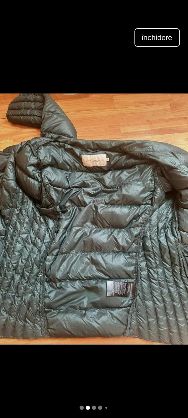 Geacă matlasată Calvin Klein S | Verde, Poliester - Image 3