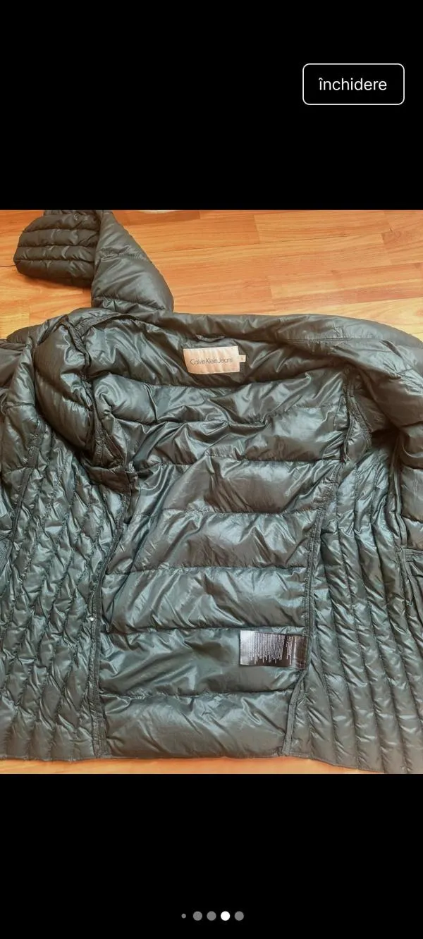 Geacă matlasată Calvin Klein S | Verde, Poliester - Image 4