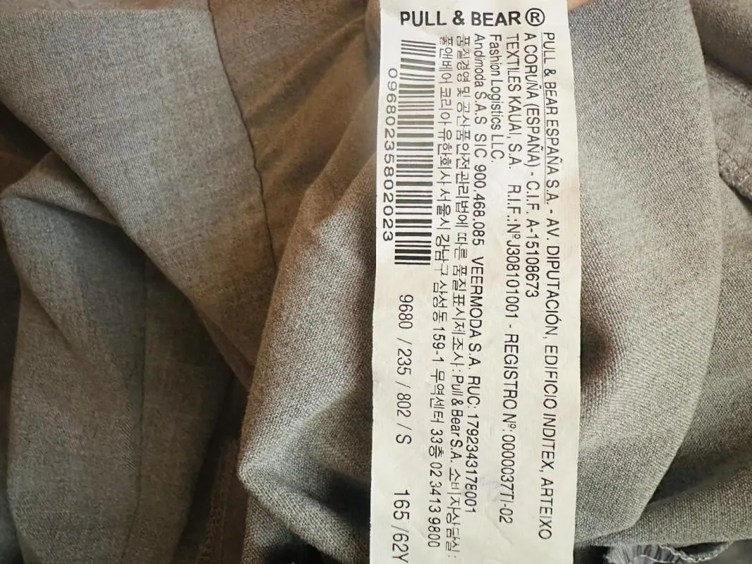 Pantaloni Pull&Bear S | Gri, Lungi, Straight (Drepți) fit - Image 4