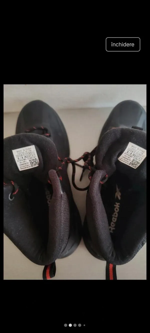 Ghete Reebok EU 42 | Negru - Image 7