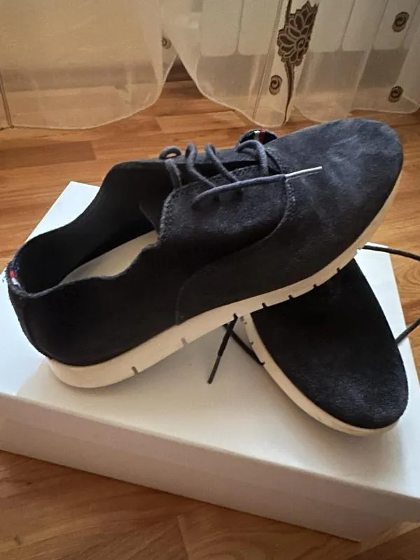 Mocasini Tommy Hilfiger EU 37 | Bleumarin, Piele întoarsă Suede - Image 2