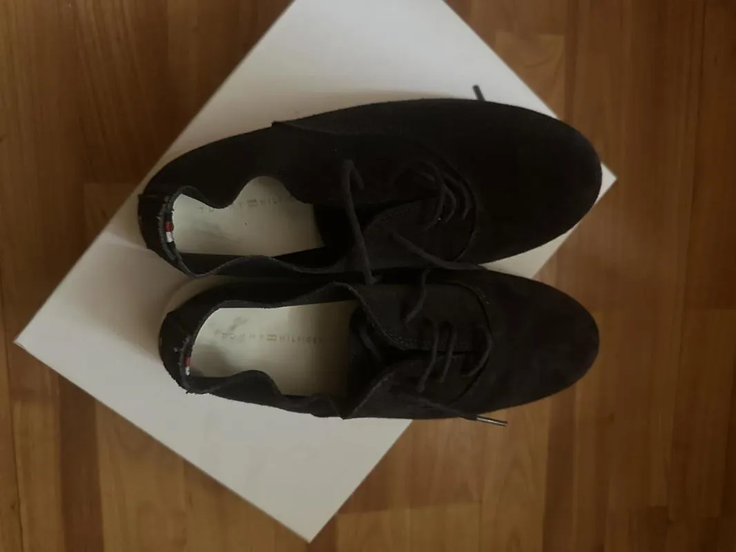 Mocasini Tommy Hilfiger EU 37 | Bleumarin, Piele întoarsă Suede - Image 4