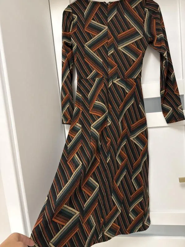Rochie casual Roxelan EU 36 | Multicolor, Midi, Mânecă lungă - Image 5