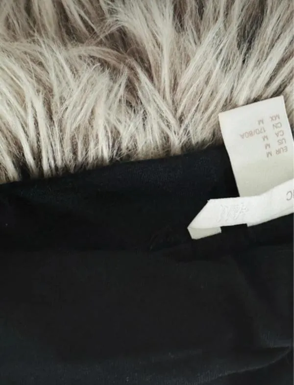 Fustă dreaptă H&M EU 38 | Negru, Mini, Talie înaltă, Dreaptă (Straight) fit, Monocrom, Bumbac - Image 3