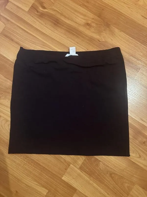 Fustă dreaptă H&M EU 38 | Negru, Mini, Talie înaltă, Dreaptă (Straight) fit, Monocrom, Bumbac - Image 4