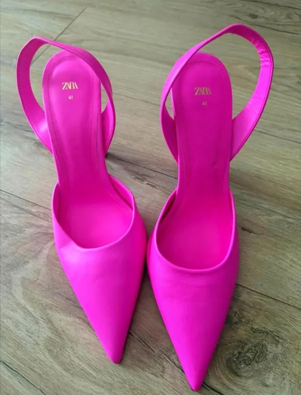 Pantofi cu toc înalt Zara EU 41 | Fuchsia - Image 2