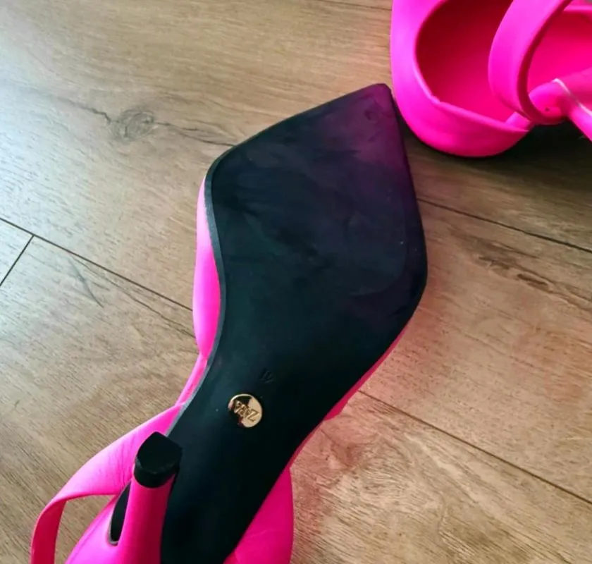 Pantofi cu toc înalt Zara EU 41 | Fuchsia - Image 4