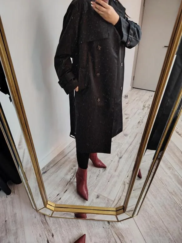 Trenci H&M EU 44 | Negru - Image 4