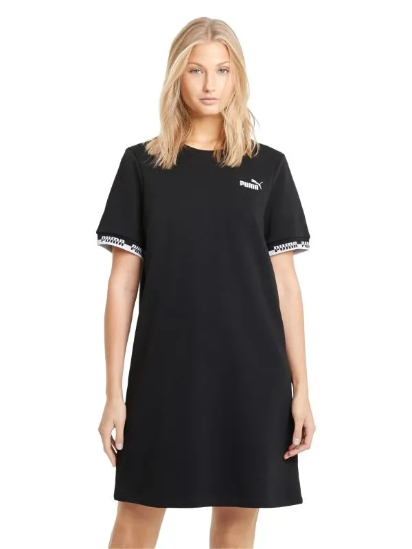 Rochie casual Puma M | Negru, Midi, Mânecă scurtă, Bumbac