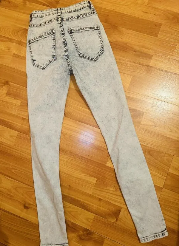 Blugi FB Sister EU 30 | Albastru, Lungi, Talie înaltă - Image 3