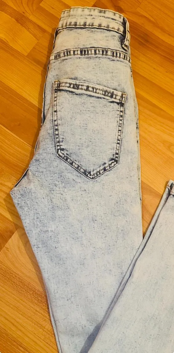 Blugi FB Sister EU 30 | Albastru, Lungi, Talie înaltă - Image 5