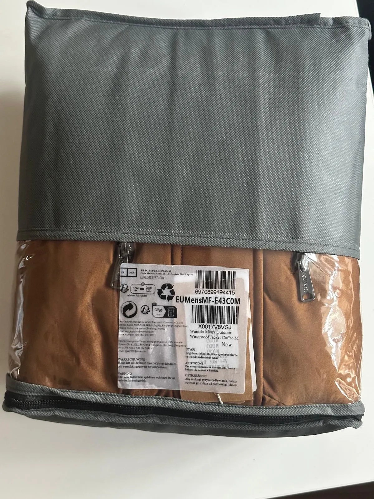 Geacă de iarnă Wantdo M | Caramel, Cu glugă detașabilă - Image 6