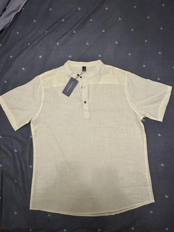 Tricou LucMatton L | Crem, In - Image 3