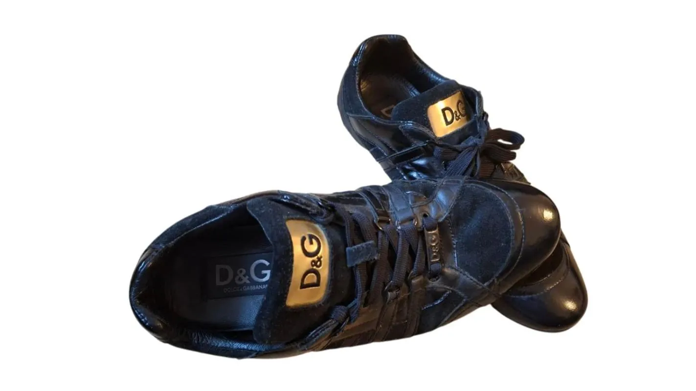 Sneakers Dolce & Gabbana EU 40 | Negru, Logo, Piele naturală - Image 2