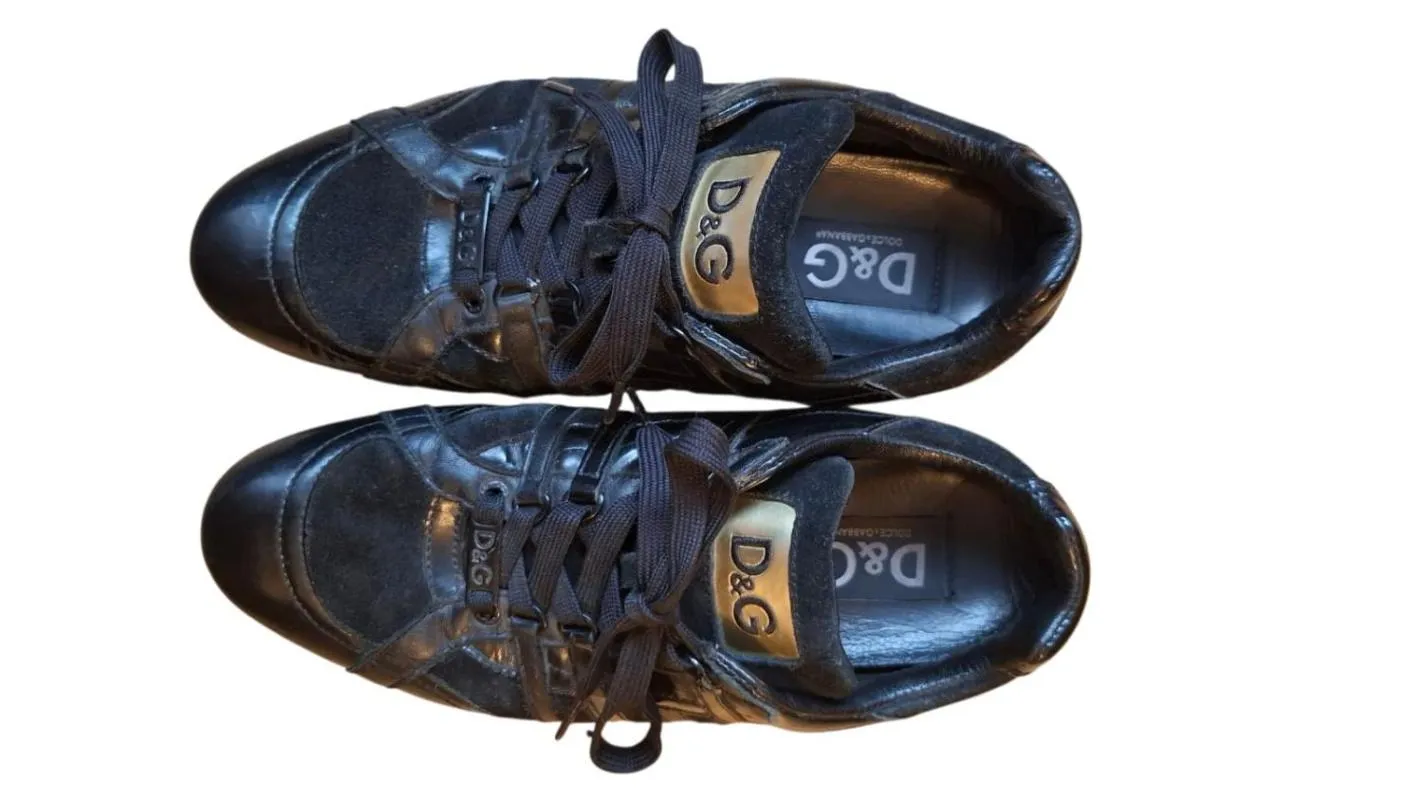Sneakers Dolce & Gabbana EU 40 | Negru, Logo, Piele naturală - Image 5