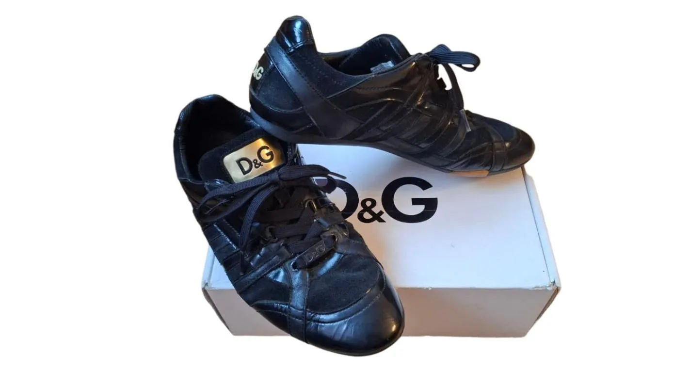 Sneakers Dolce & Gabbana EU 40 | Negru, Logo, Piele naturală - Image 9