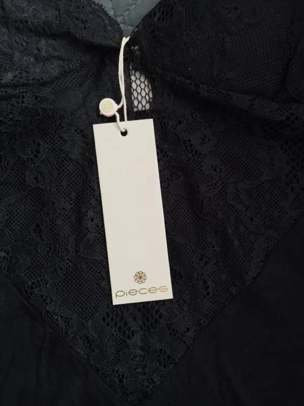 Body Pieces L | Negru, Normal, Bretele subțiri, Dantelă - Image 6