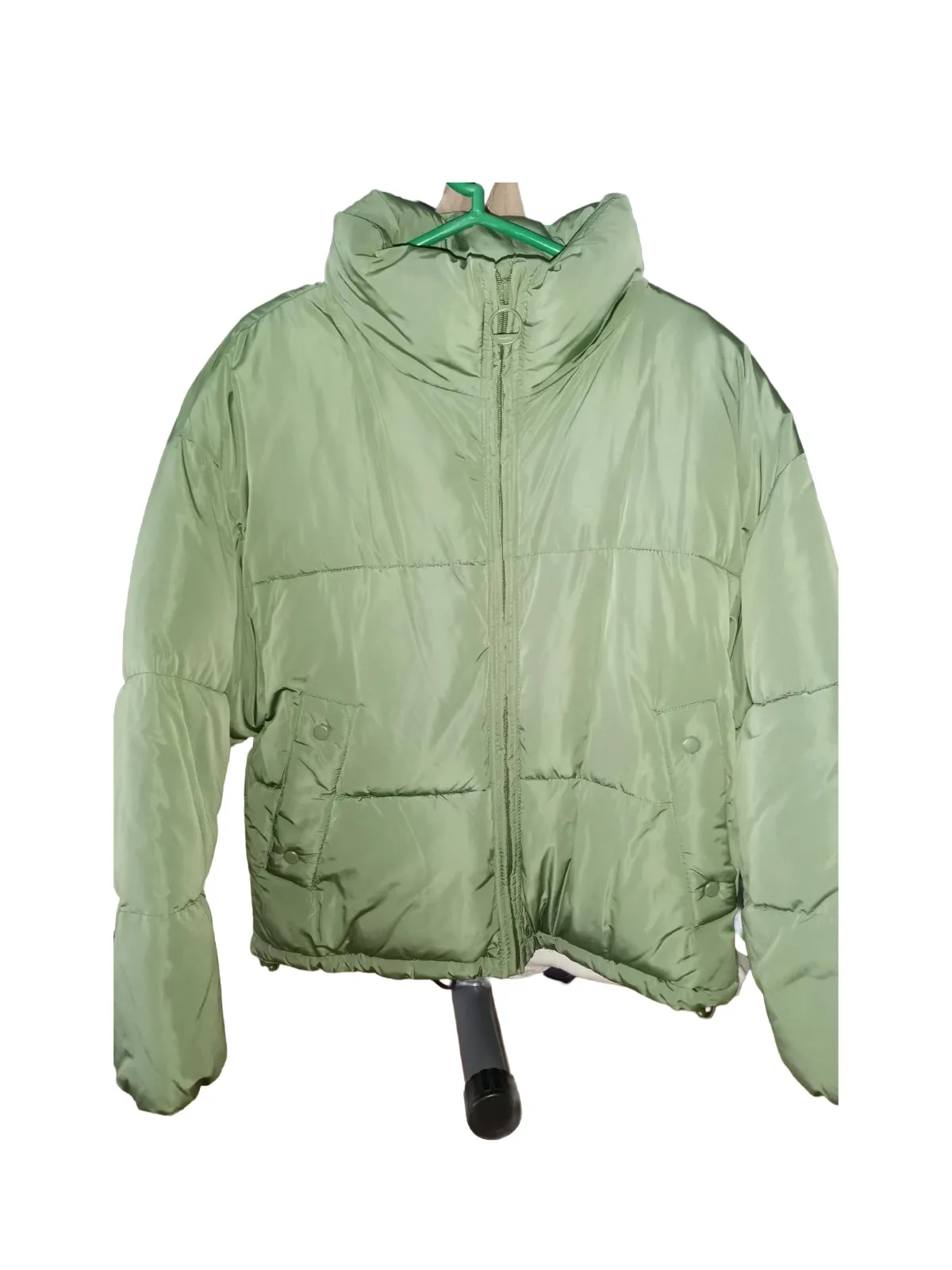 Geacă bomber Pull&Bear M | Verde, Fără glugă