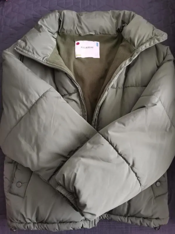 Geacă bomber Pull&Bear M | Verde, Fără glugă - Image 4