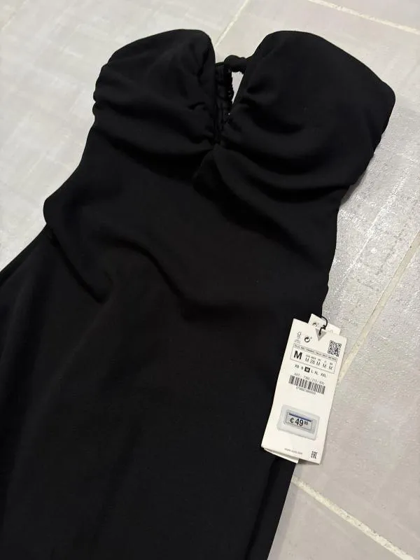 Rochie de seară Zara M | Negru, Midi, Fără mâneci - Image 4