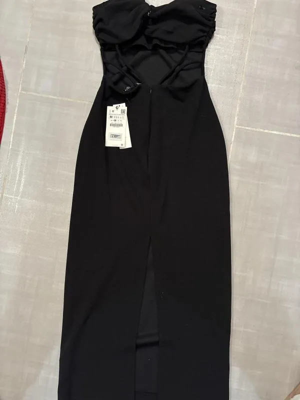 Rochie de seară Zara M | Negru, Midi, Fără mâneci - Image 5