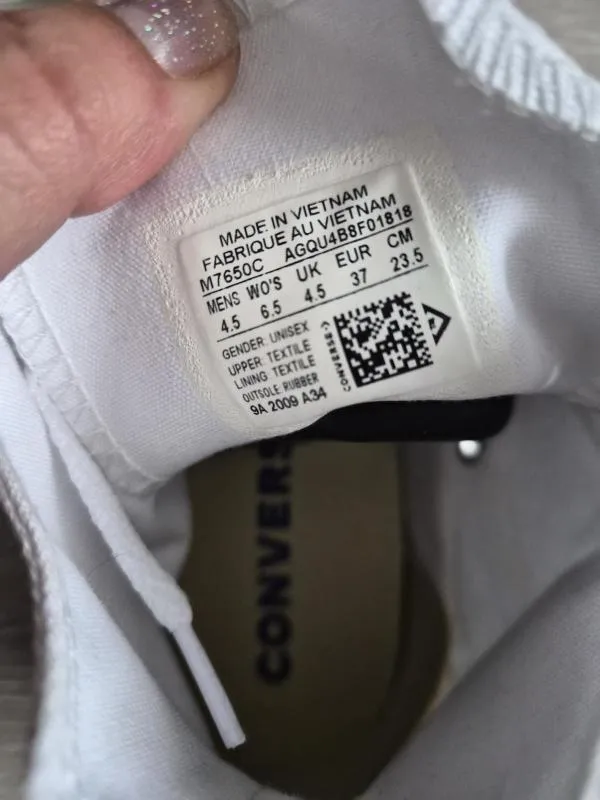 Teniși Converse EU 37 | Alb, Pânză - Image 9