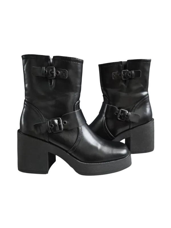 Ghete Catwalk EU 37 | Negru, Piele ecologică