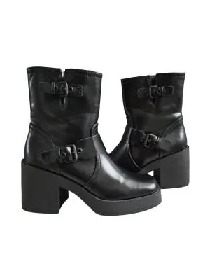 Ghete Catwalk EU 37 | Negru, Piele ecologică