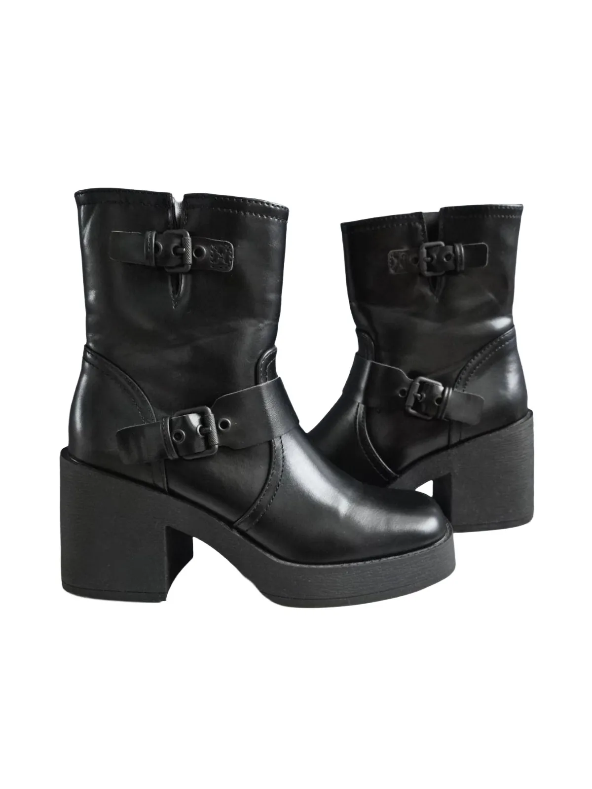 Ghete Catwalk EU 37 | Negru, Piele ecologică