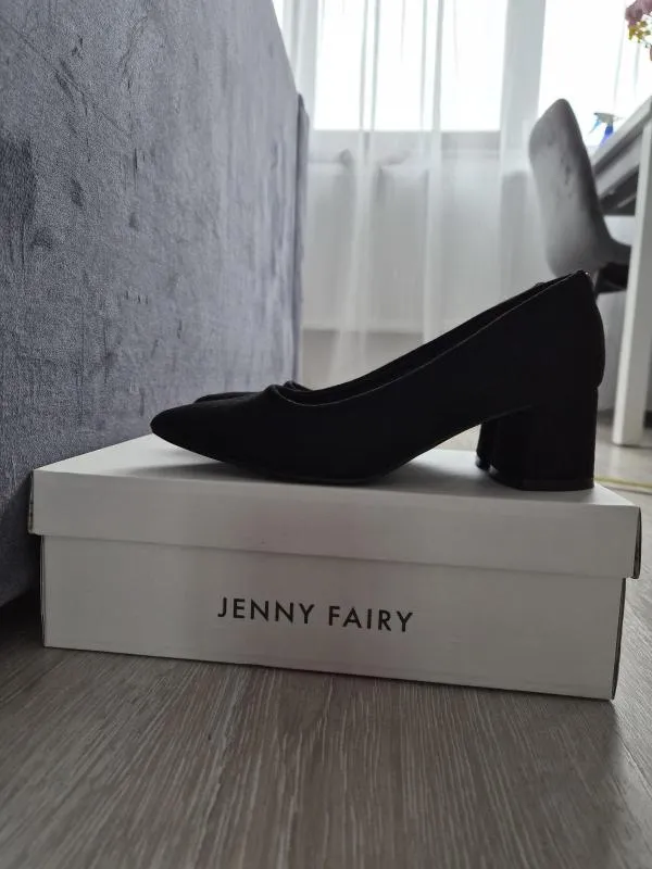 Pantofi cu toc mic Jenny Fairy EU 37 | Negru - Image 5