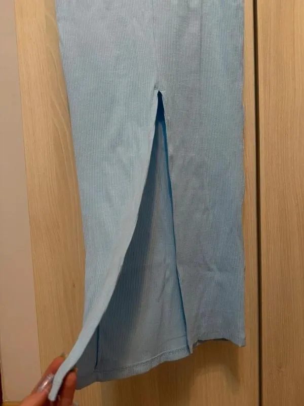 Rochie de seară New Yorker EU 38 | Bleu, Maxi, Cu umerii goi - Image 4