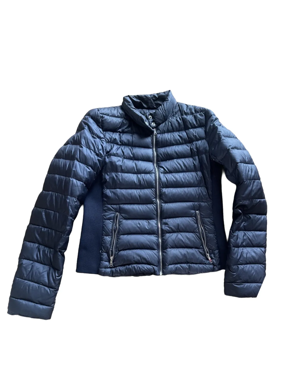 Geacă matlasată Zara EU 38 | Bleumarin, Fără glugă
