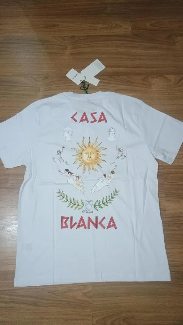 Tricou cu imprimeu Casablanca XL | Alb - Image 3
