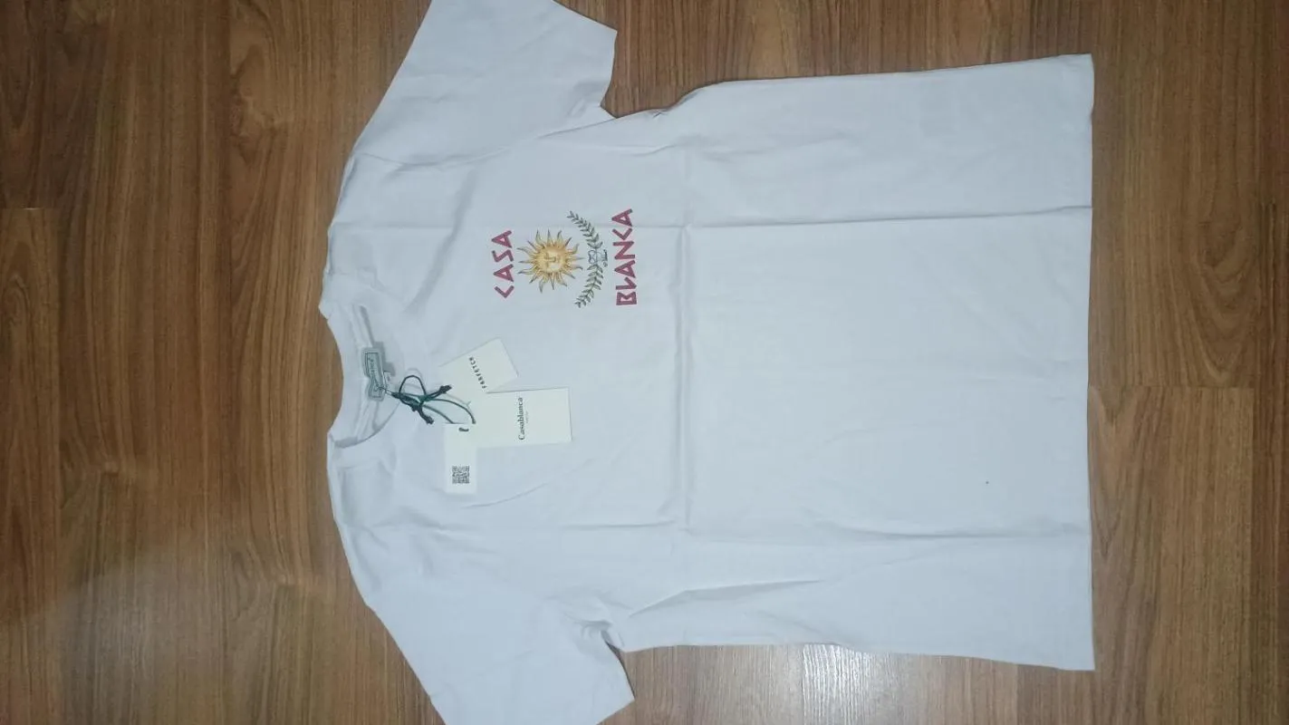 Tricou cu imprimeu Casablanca XL | Alb - Image 4