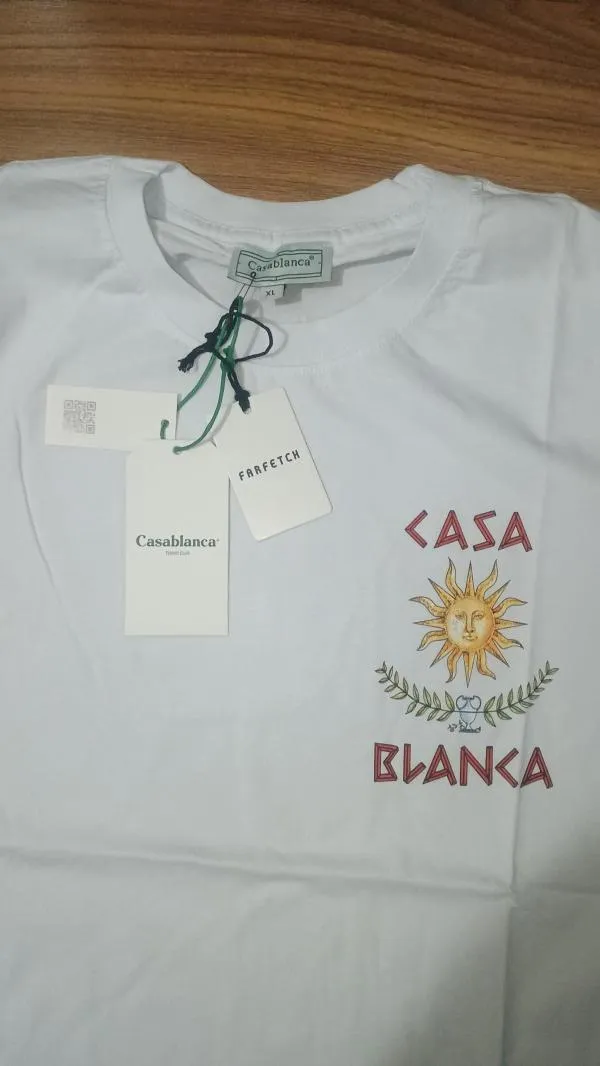 Tricou cu imprimeu Casablanca XL | Alb - Image 5