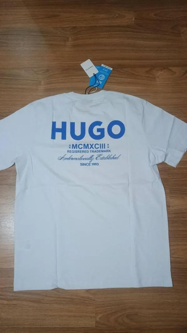 Tricou cu imprimeu Hugo EU 44 | Alb - Image 3