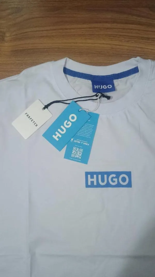 Tricou cu imprimeu Hugo EU 44 | Alb - Image 4