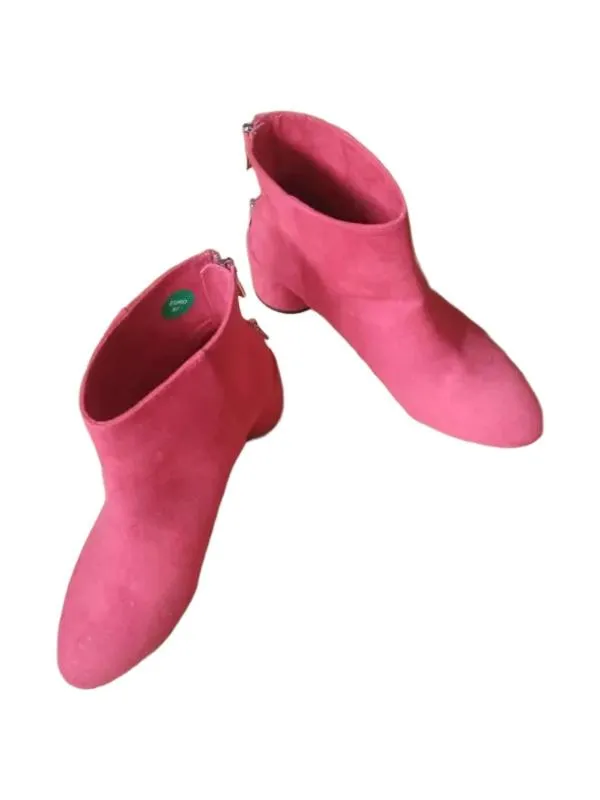 Botine mediu gros Bershka EU 38 | Roșu