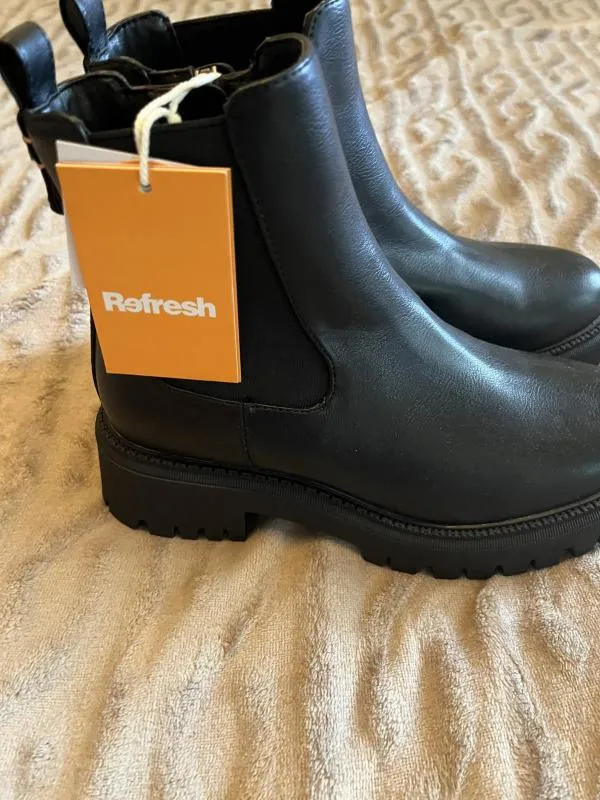 Ghete Refresh EU 36 | Negru, Piele naturală - Image 6