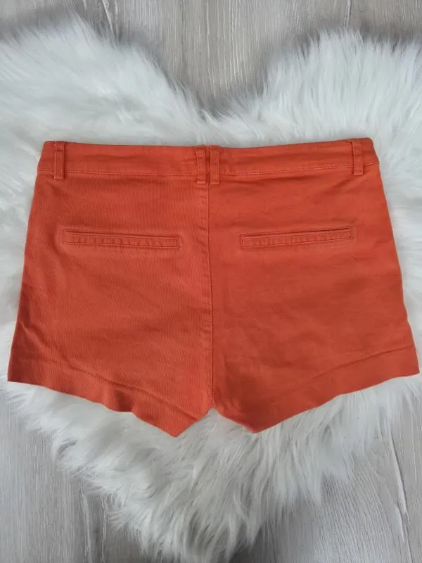 Blugi H&M EU 38 | Corai, Scurți, Talie medie, Bumbac - Image 3