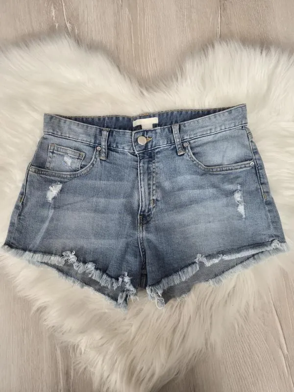 Blugi H&M EU 38 | Albastru, Scurți, Talie medie, Bumbac - Image 2
