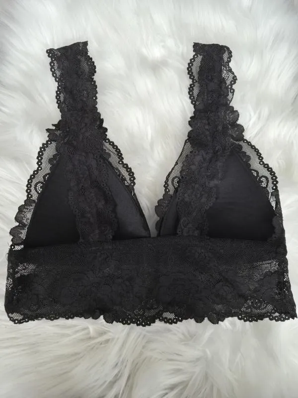 Bustieră EU 34 | Negru, Floral & Tropical, Transparent - Image 4