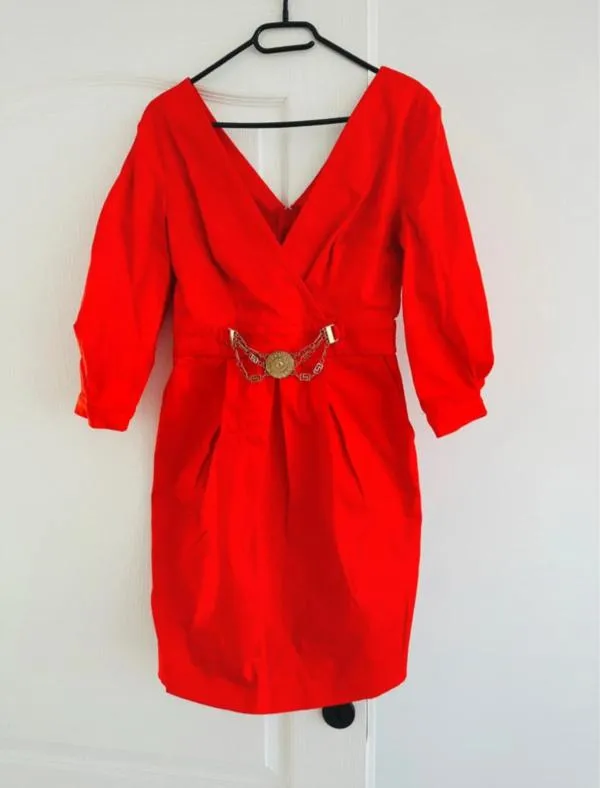 Rochie de ocazie Atmosphere L | Corai, Mini, Mânecă trei sferturi - Image 3