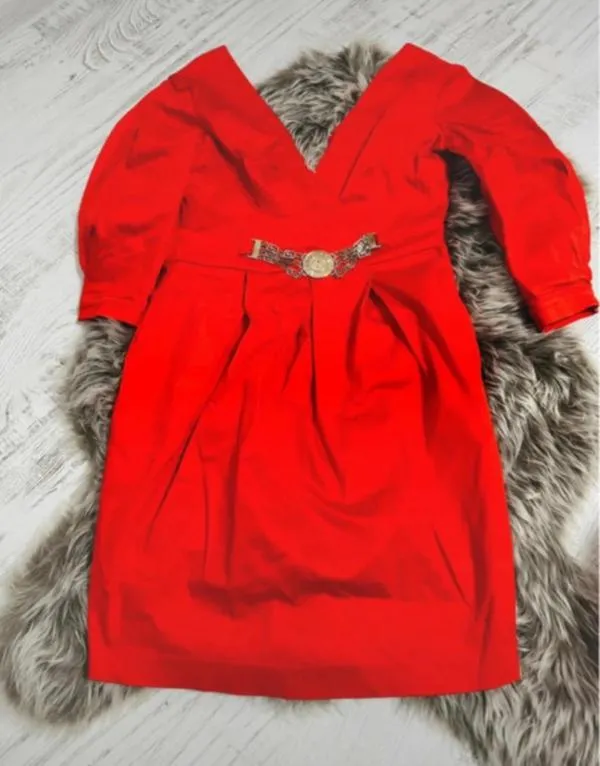 Rochie de ocazie Atmosphere L | Corai, Mini, Mânecă trei sferturi - Image 4