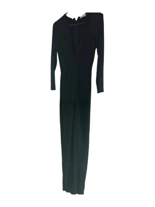 Rochie de seară Bogas M | Negru, Maxi, Mânecă lungă