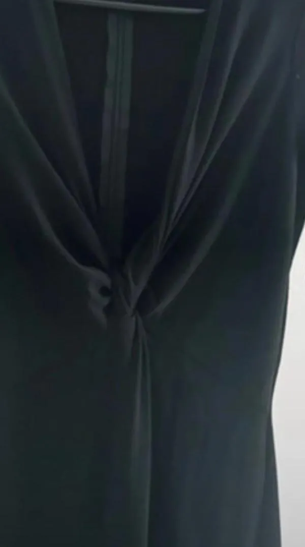 Rochie de seară Bogas M | Negru, Maxi, Mânecă lungă - Image 4