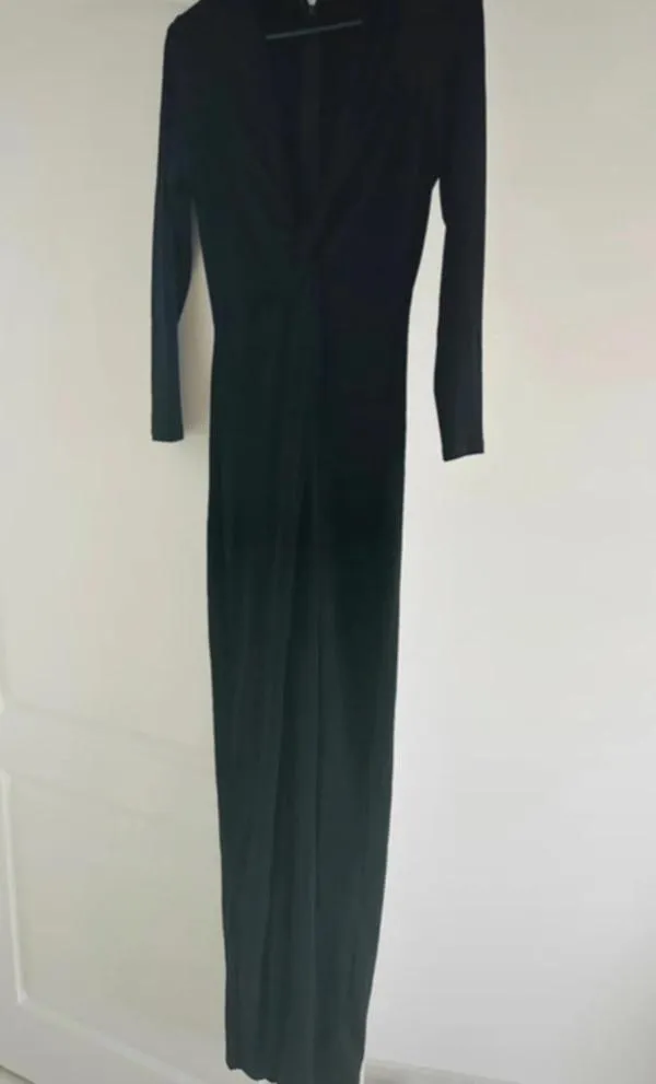 Rochie de seară Bogas M | Negru, Maxi, Mânecă lungă - Image 5