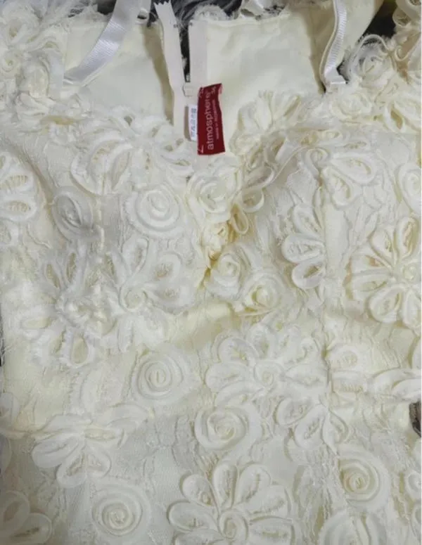 Rochie de seară Atmosphere S | Crem, Midi, Fără mâneci, Floral & Tropical - Image 3