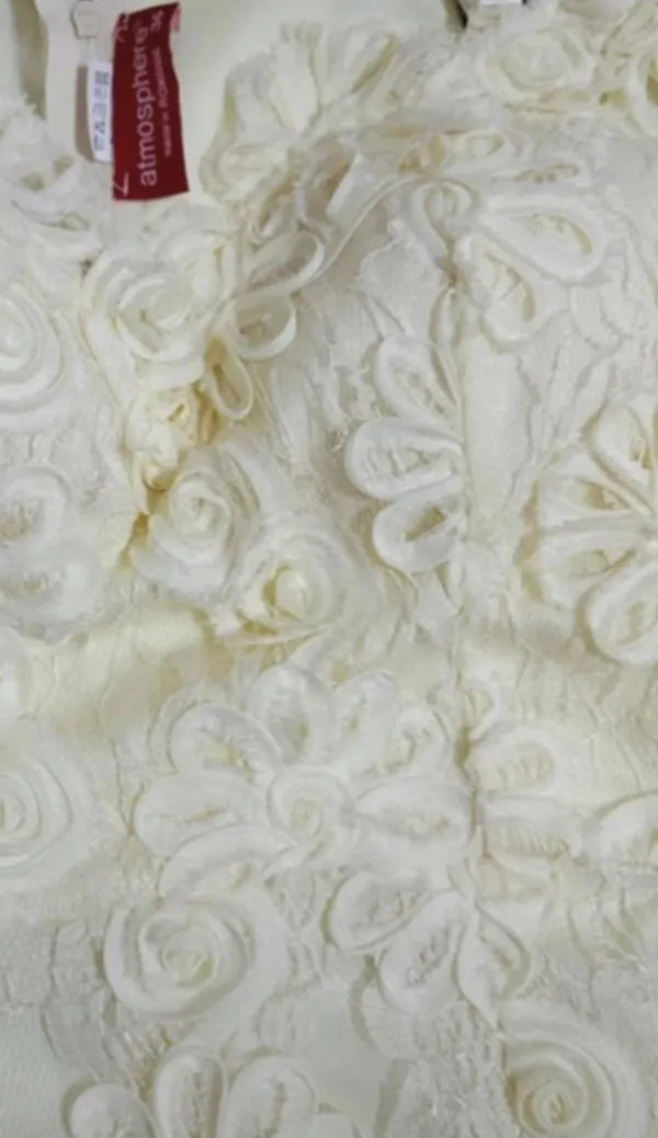 Rochie de seară Atmosphere S | Crem, Midi, Fără mâneci, Floral & Tropical - Image 4
